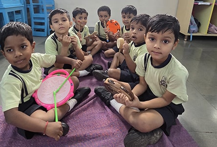 Playing With Musical Instrument